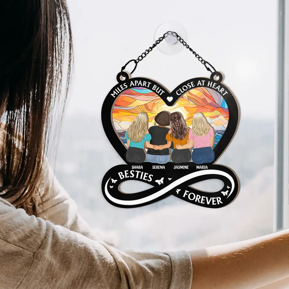 It Takes A Long Time To Grow An Old Friend - Personalized Window Hanging Suncatcher Ornament - Image 4