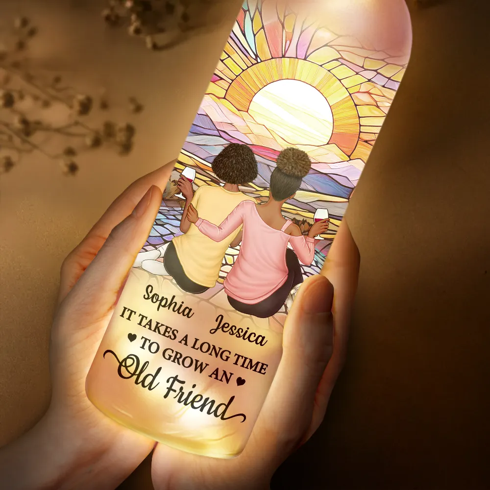It Takes A Long Time To Grow An Old Friend Starry Night - Personalized Bottle Light - Image 4