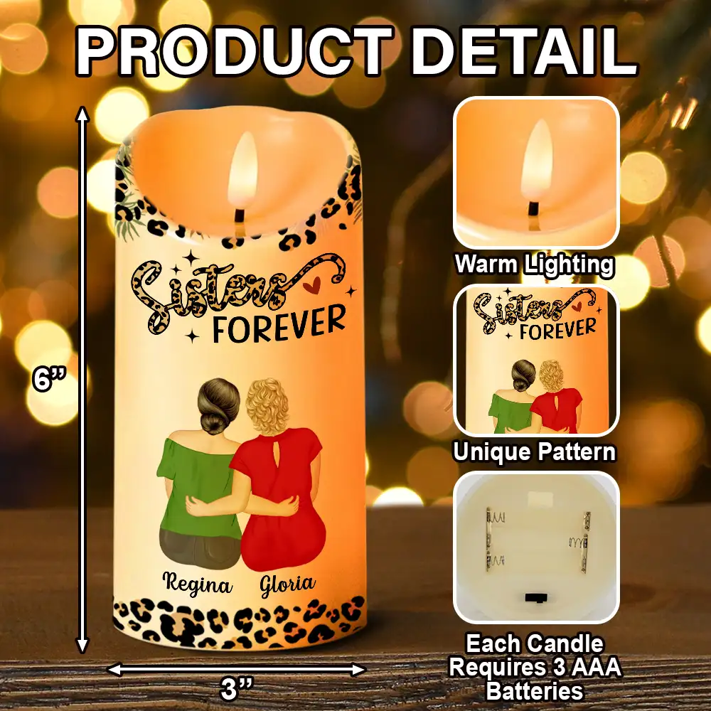 It Takes A Long Time To Grow An Old Friends - Personalized Flameless LED Candle - Image 5