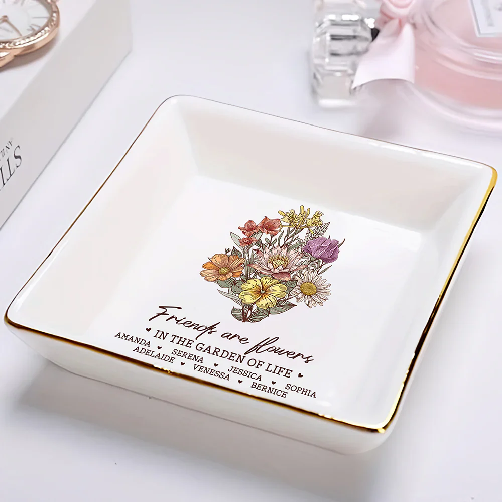 It Takes A Long Time To Grow Old Friends Bestie - Personalized Ring Dish - Image 2