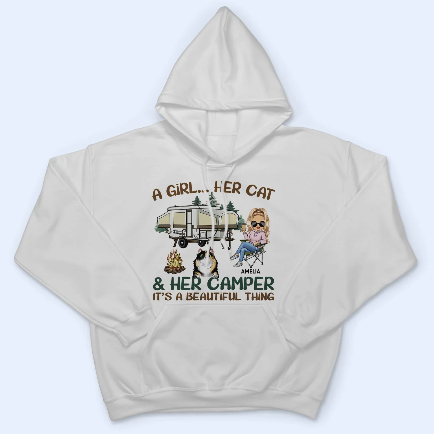 It's A Beautiful Thing - Camping Gift For Dog Lovers, Cat Lovers - Personalized T Shirt - Image 4