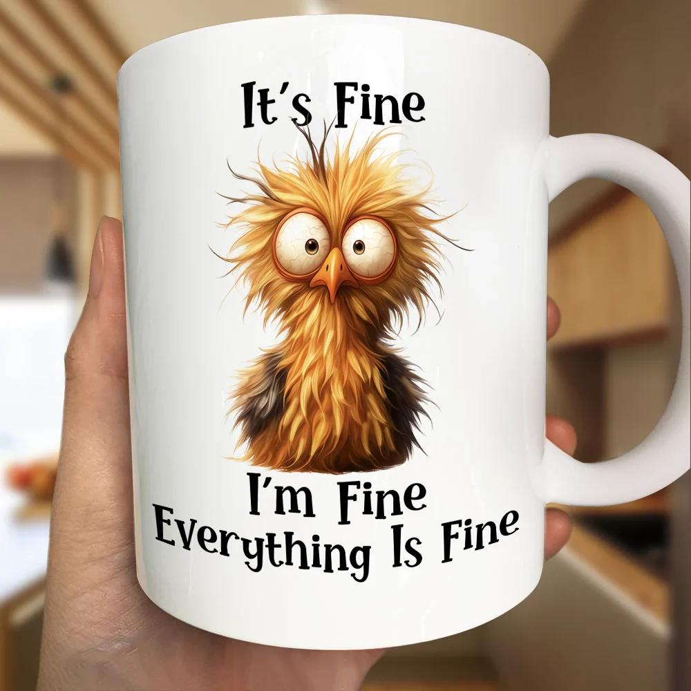 It's Fine I'm Fine Everything Is Fine - Personalized Mug - Image 3