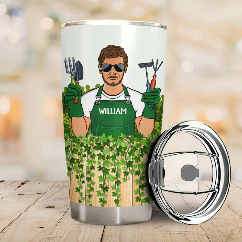 It's Not Hoarding If It's Plants Gardening - Personalized Custom Tumbler - Image 2
