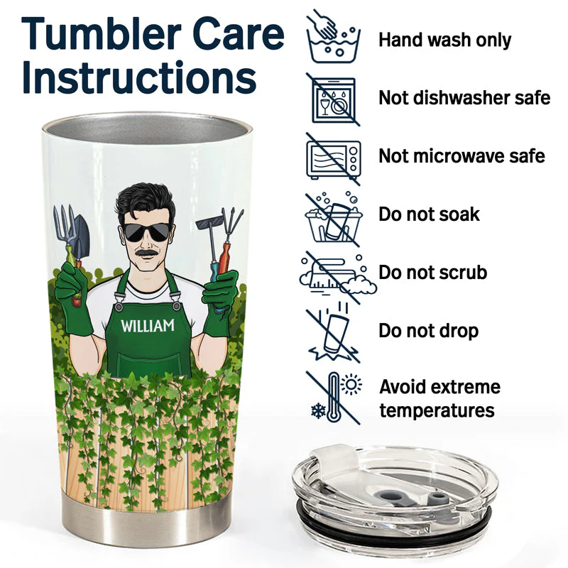 It's Not Hoarding If It's Plants Gardening - Personalized Custom Tumbler - Image 5