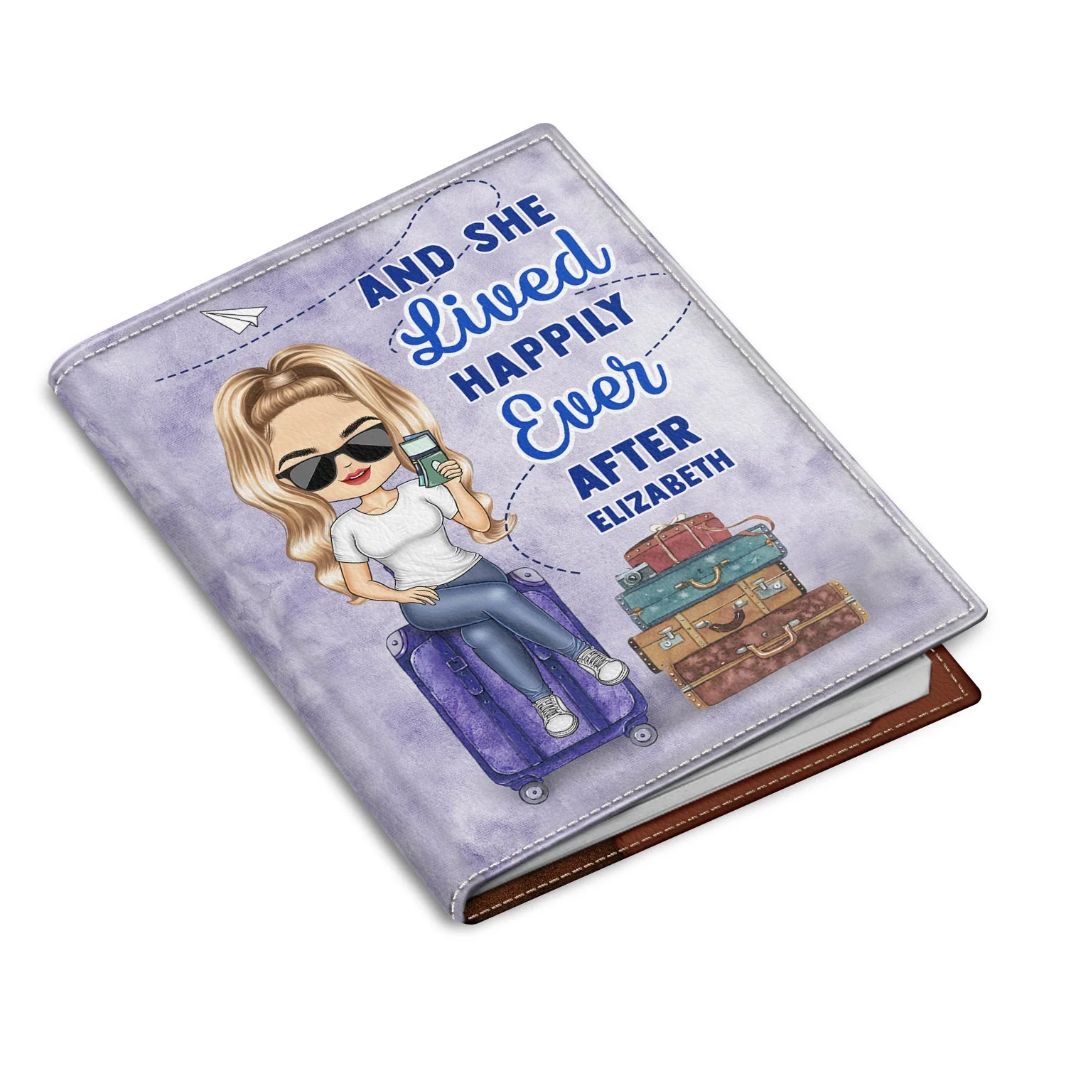 It's On My List - Gift For Traveling Lovers, Vacation Lovers, Travelers, Him, Her - Personalized Passport Cover, Passport Holder - Image 2