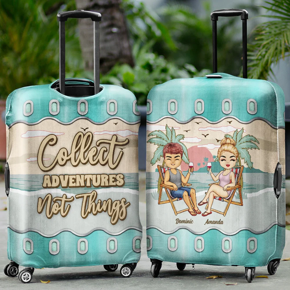 It's On Our List Travel Partners For Life - Personalized Luggage Cover - Image 2