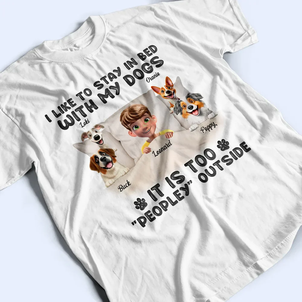 It's Too Peopley Outside - Personalized T Shirt - Image 3