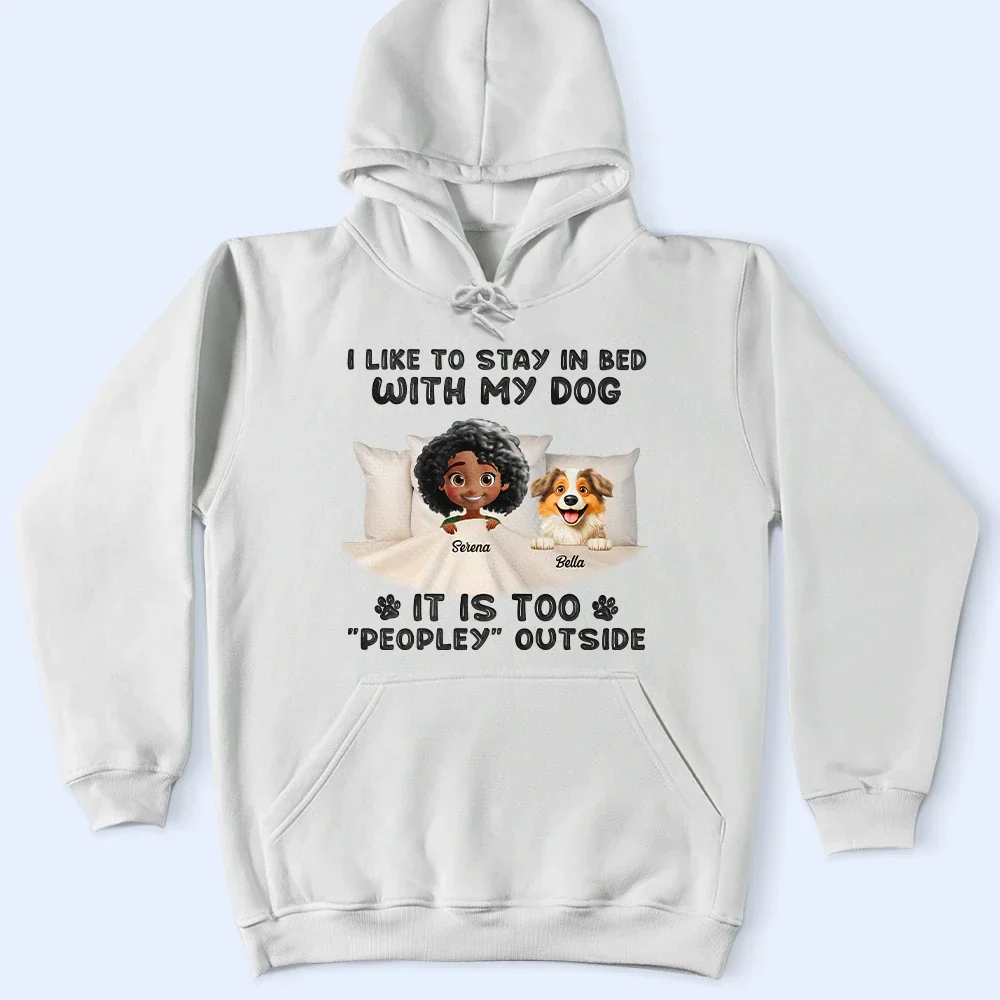It's Too Peopley Outside - Personalized T Shirt - Image 4