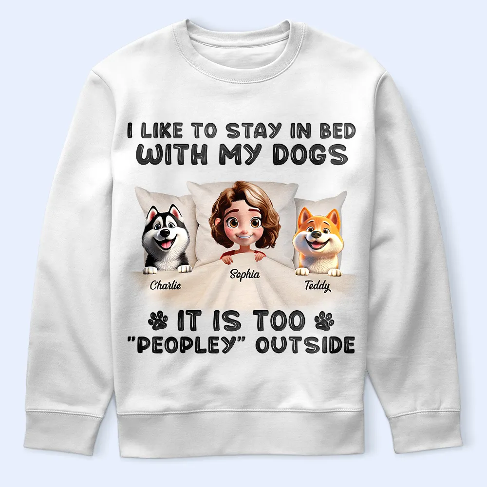 It's Too Peopley Outside - Personalized T Shirt - Image 5