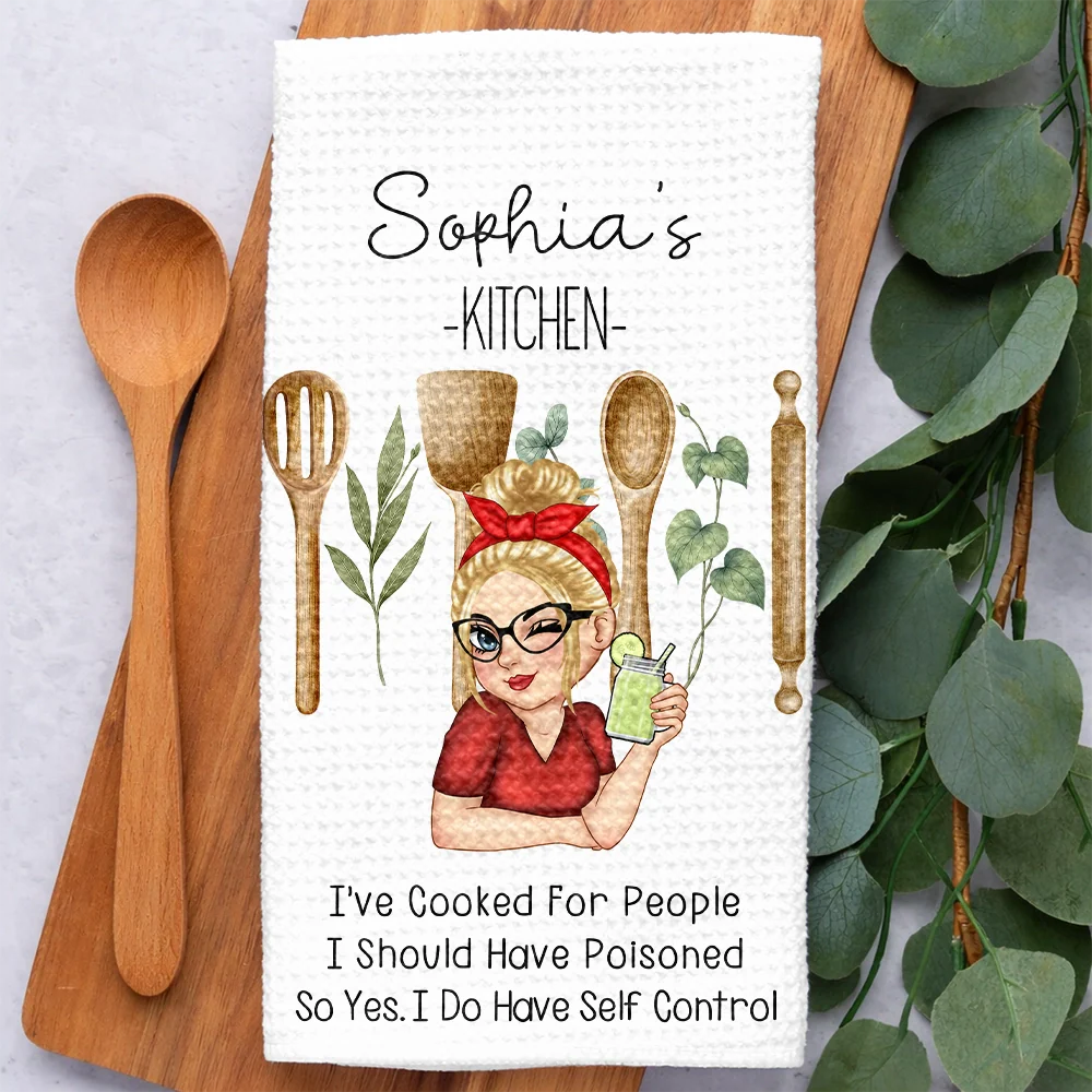 I've Cooked For People I Should Have Poisoned - Personalized Kitchen Towel - Image 2