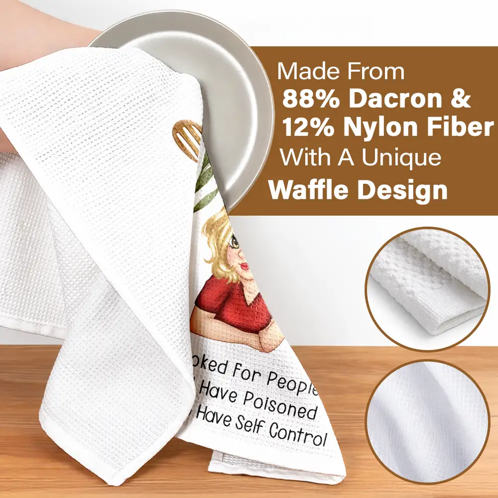 I've Cooked For People I Should Have Poisoned - Personalized Kitchen Towel - Image 4