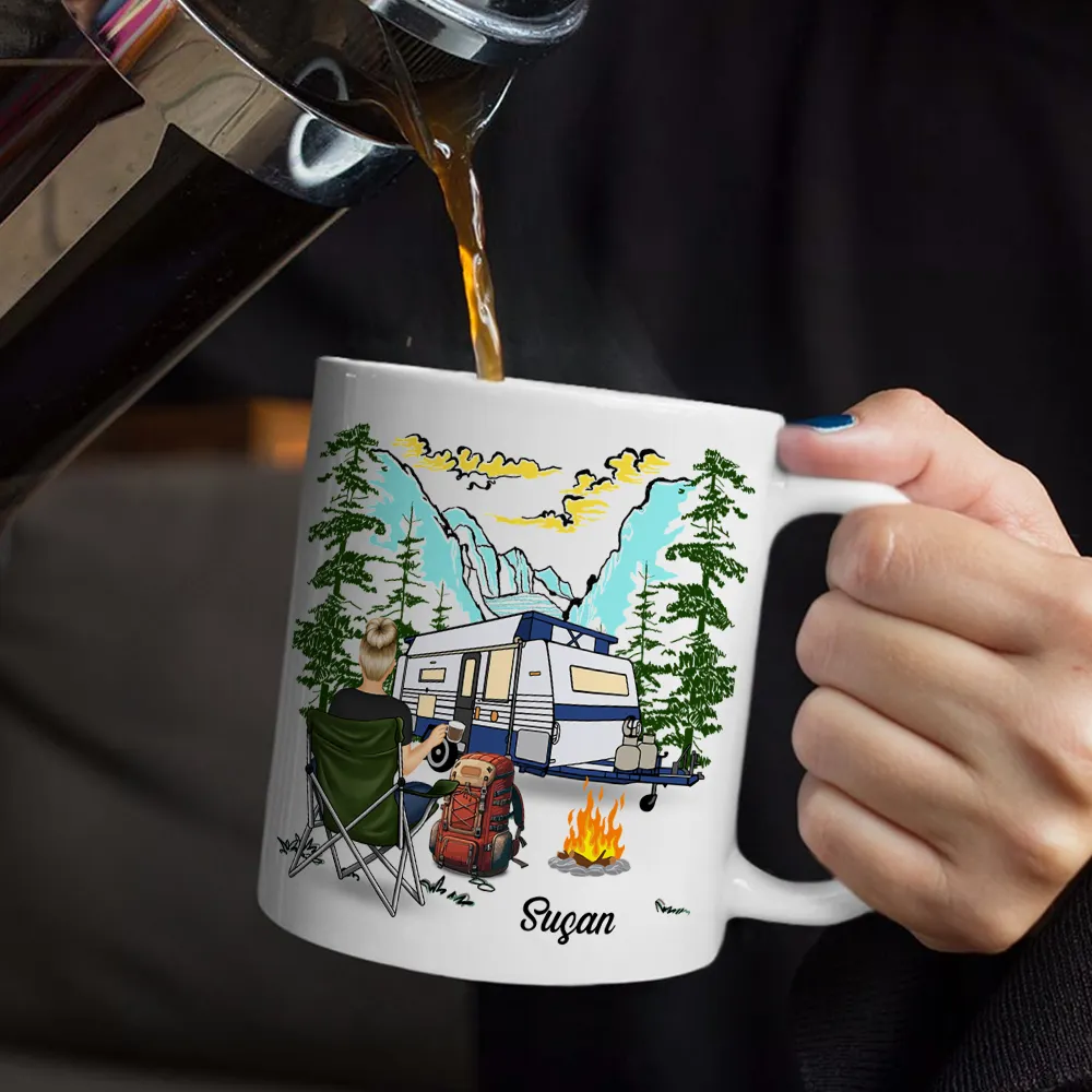 Iwishabish Woods Camping - Personalized Mug - Image 6