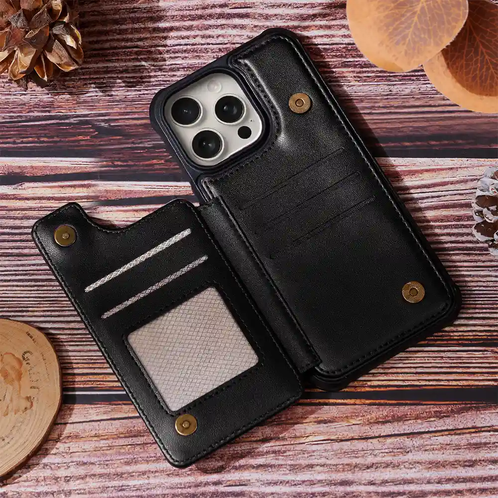 Job Title 3D Effect Nurse - Personalized Leather Flip Wallet Phone Case - Image 6
