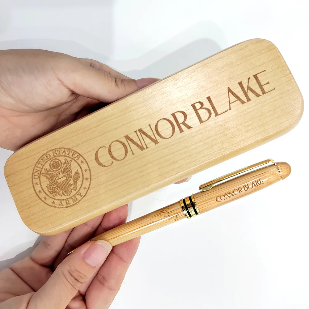 Job Title Nurse Lawyer Firefighter - Personalized Wooden Pen Set - Image 5
