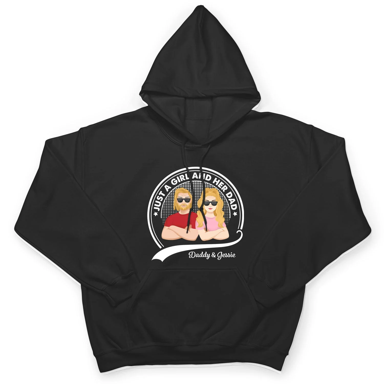 Just A Dad And His Girl - Gift For Father - Personalized T Shirt - Image 4