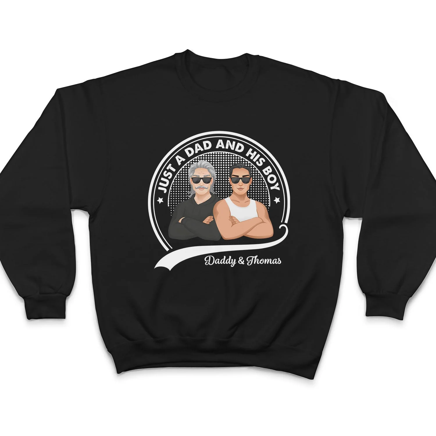 Just A Dad And His Girl - Gift For Father - Personalized T Shirt - Image 5