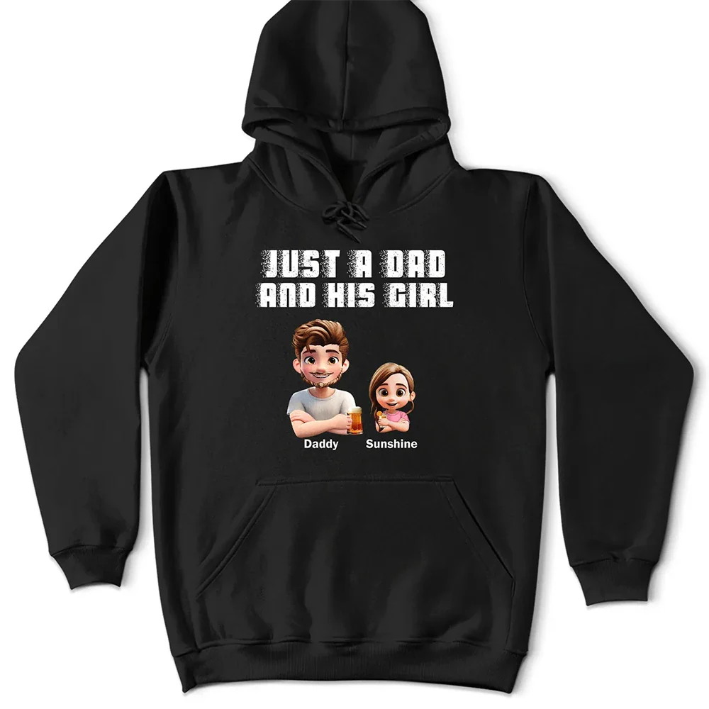 Just A Dad And His Girl Grunge Style - Personalized T Shirt - Image 6