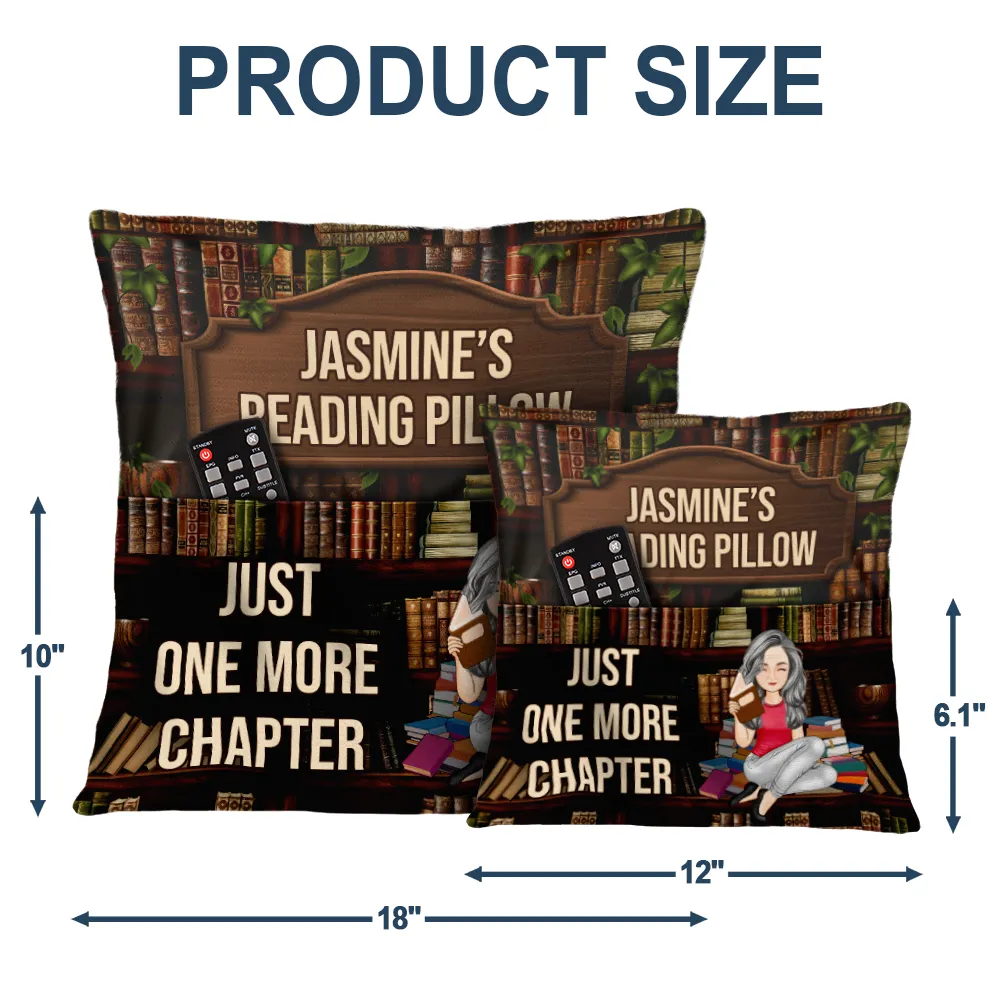 Just A Girl Boy Who Loves Books Reading Pillow - Personalized Pocket Pillow - Image 5