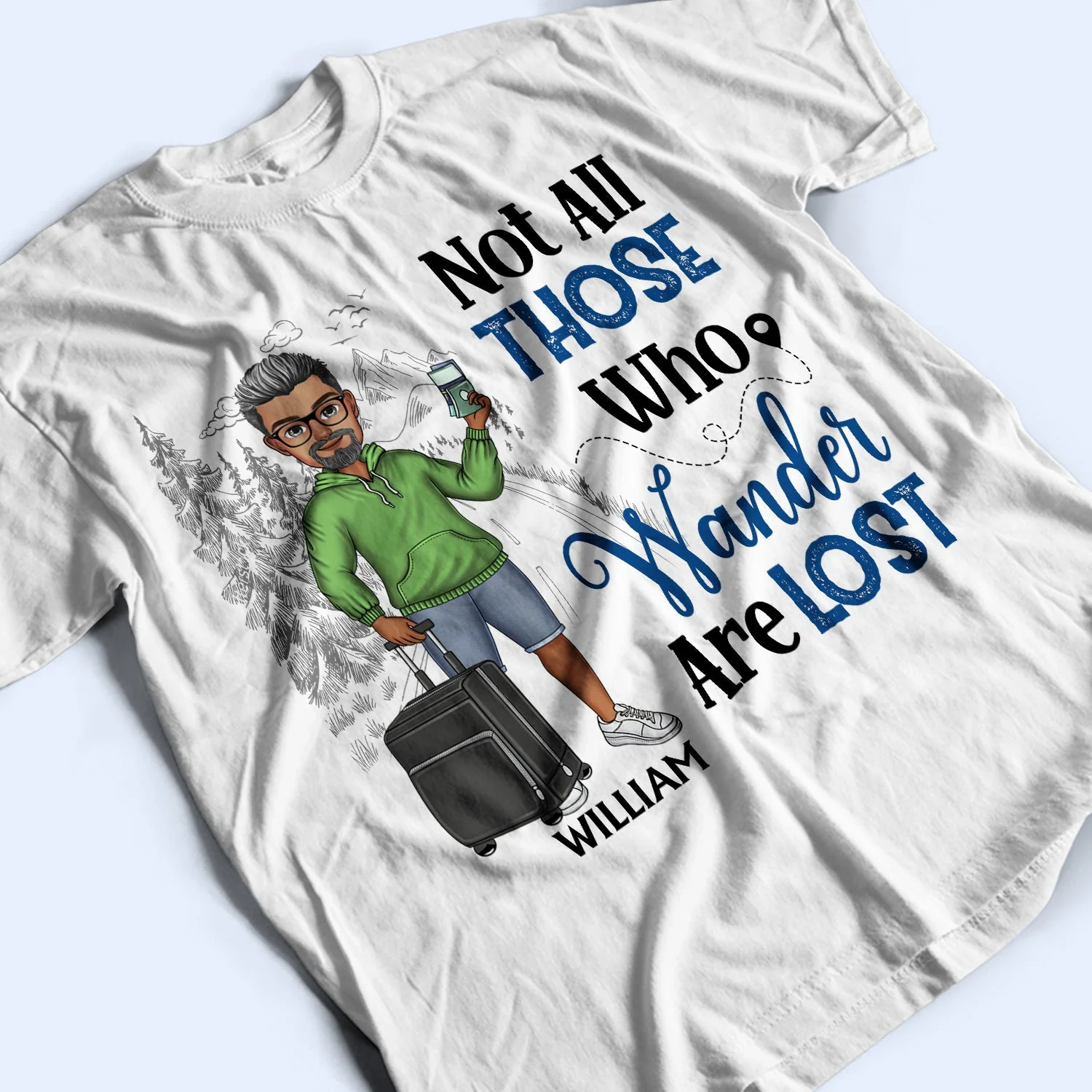 Just A Girl Boy Who Loves Traveling Cruising - Birthday Gift For Him, Her, Kid, Friends, Family, Trippin‘, Vacation Lovers - Personalized Custom T Shirt - Image 3