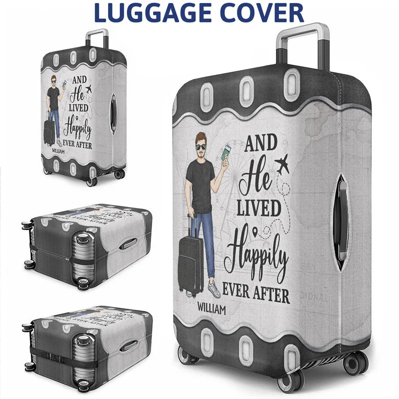 Just A Girl Boy Who Loves Traveling Cruising - Gift For Traveling Lovers - Personalized Custom Luggage Cover - Image 3