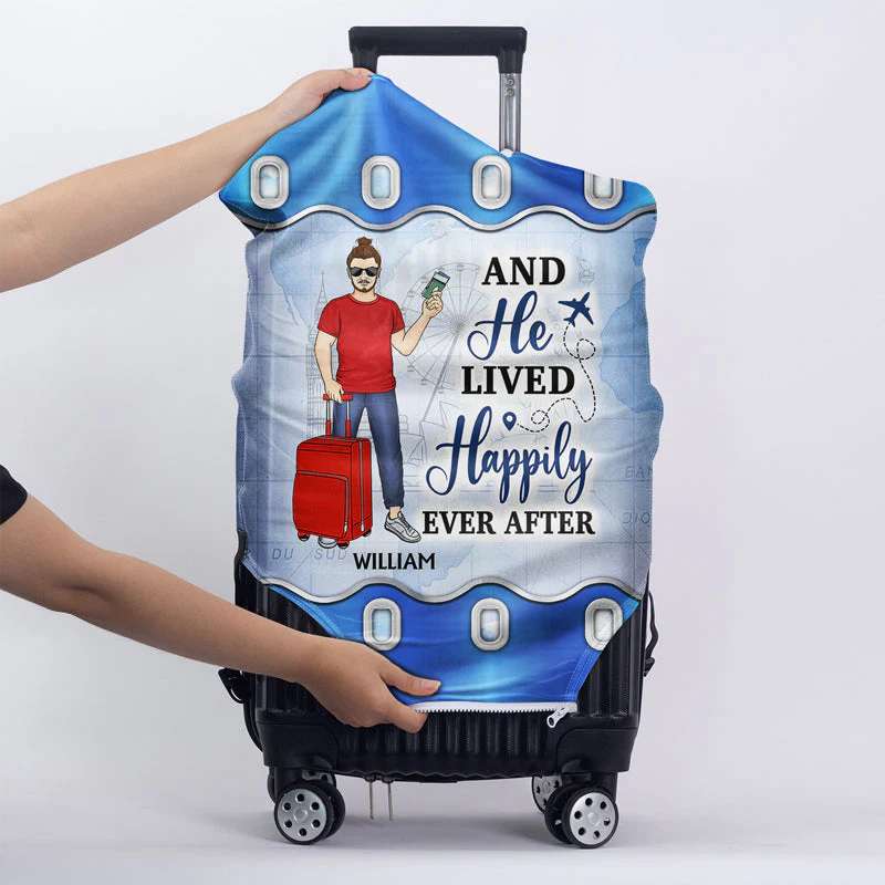 Just A Girl Boy Who Loves Traveling Cruising - Gift For Traveling Lovers - Personalized Custom Luggage Cover - Image 5