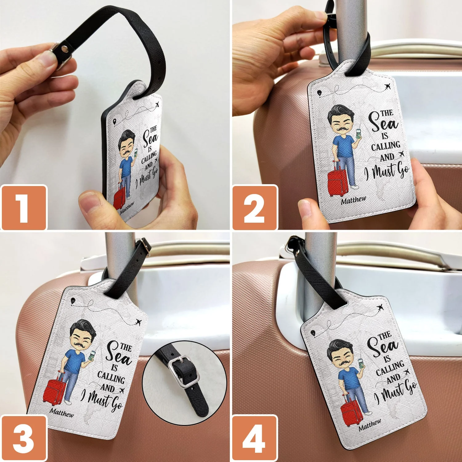 Just A Girl Boy Who Loves Traveling - Gift For Traveling Lovers - Personalized Luggage Tag - Image 6