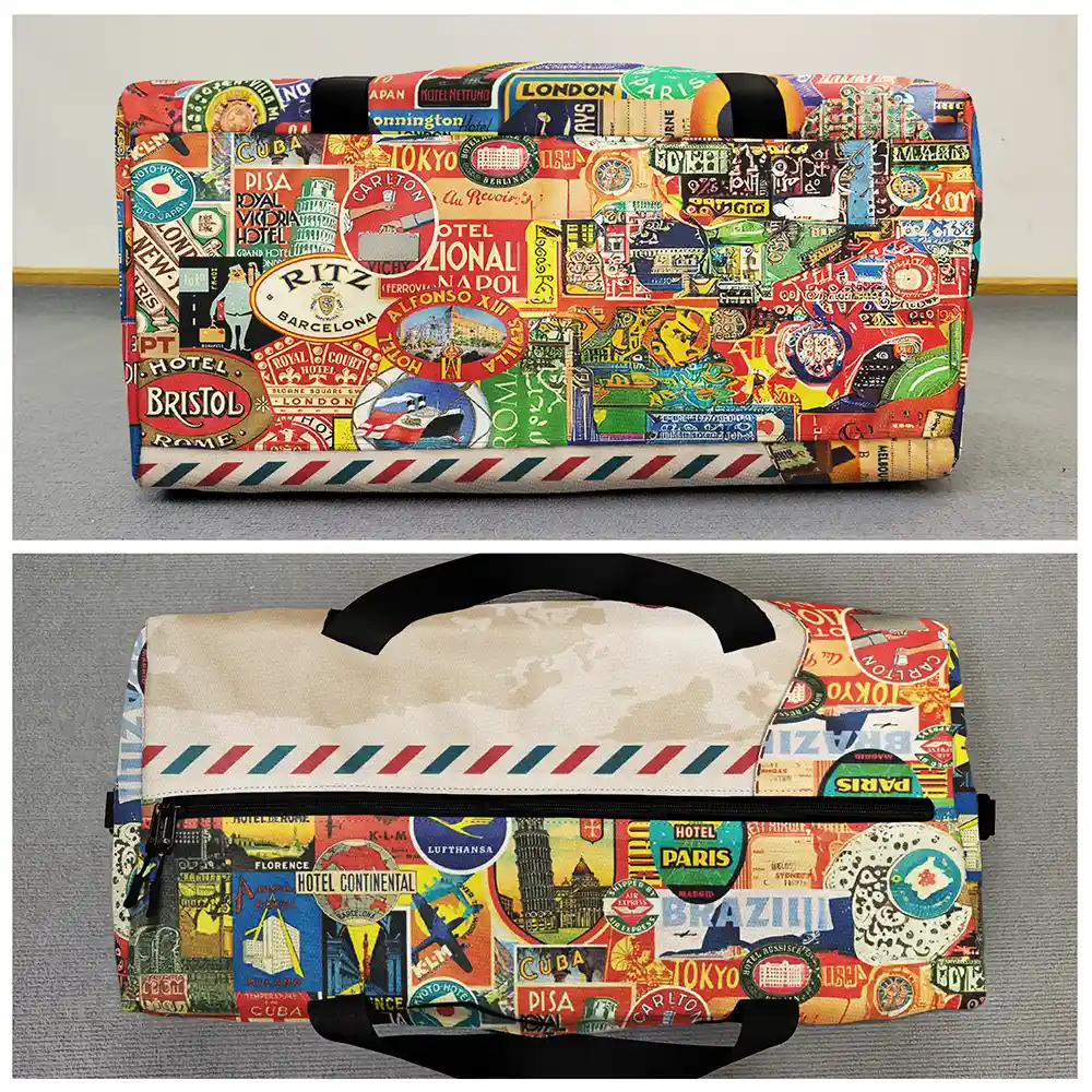 Just A Girl Boy Who Loves Traveling - Personalized Duffle Bag - Image 4