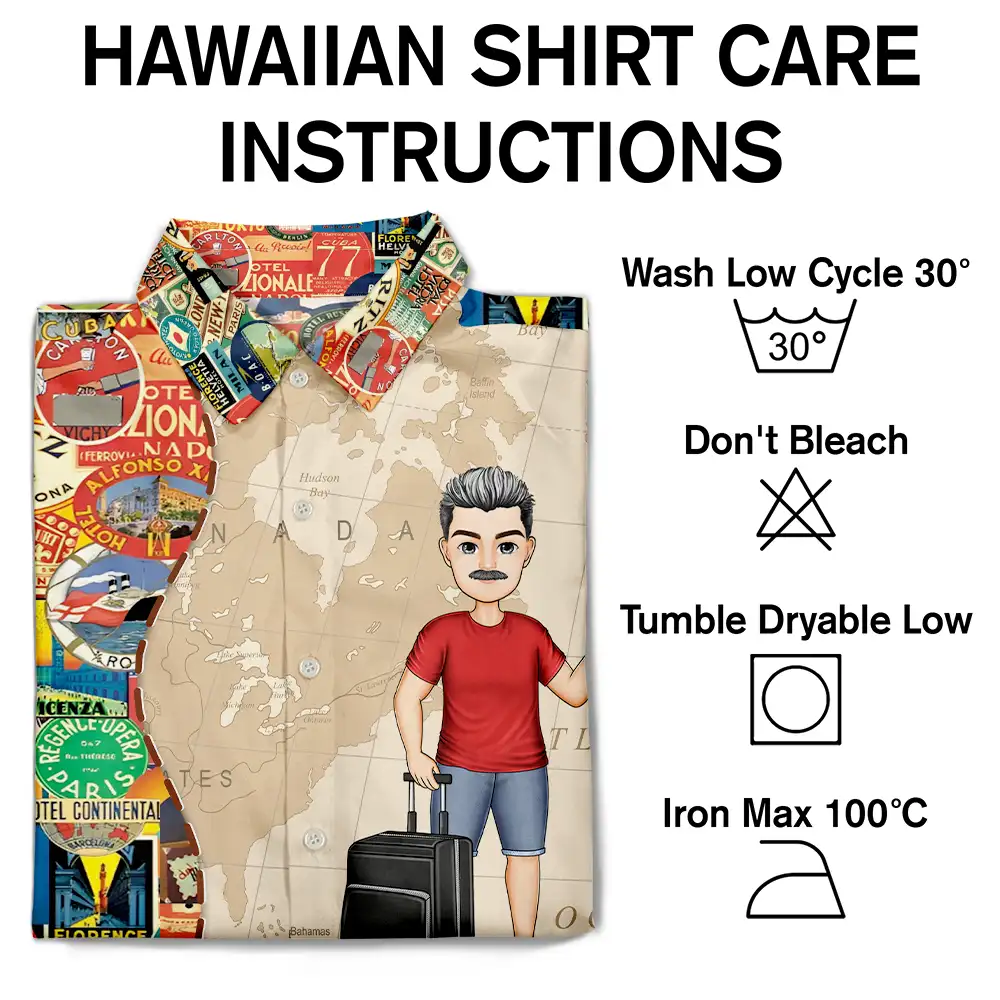 Just A Girl Boy Who Loves Traveling - Personalized Hawaiian Shirt - Image 7