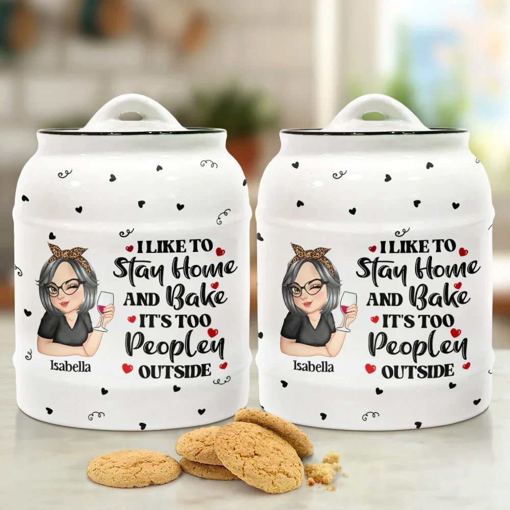 Just A Girl Who Loves Baking - Personalized Cookie Jar - Image 2