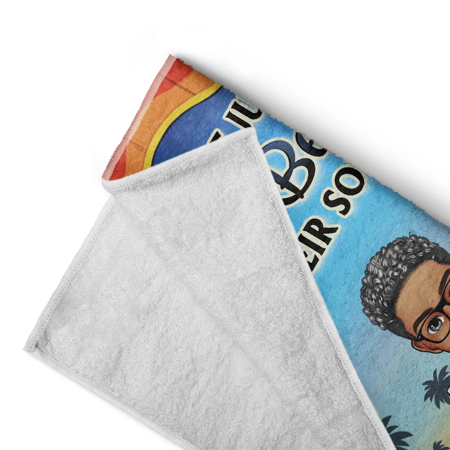 Just A Girl Who Loves Beaches Cartoon Swimming Picnic Vacation Traveling - Birthday, Funny Gift For Her, Him, Besties, Family - Personalized Custom Beach Towel - Image 4