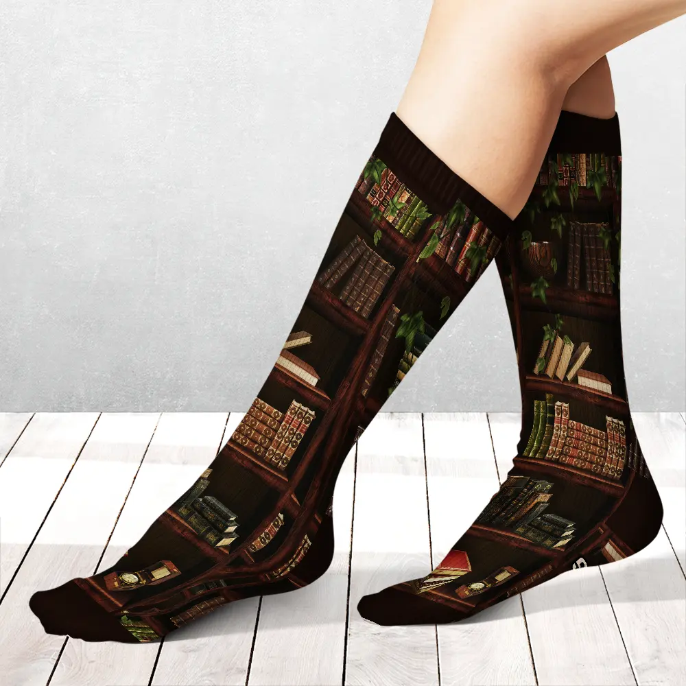 Just A Girl Who Loves Book - Personalized Socks - Image 3