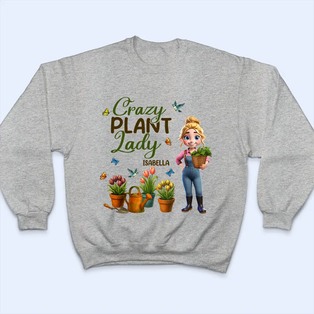 Just A Girl Who Loves Gardening 3D Effect - Personalized T Shirt - Image 5