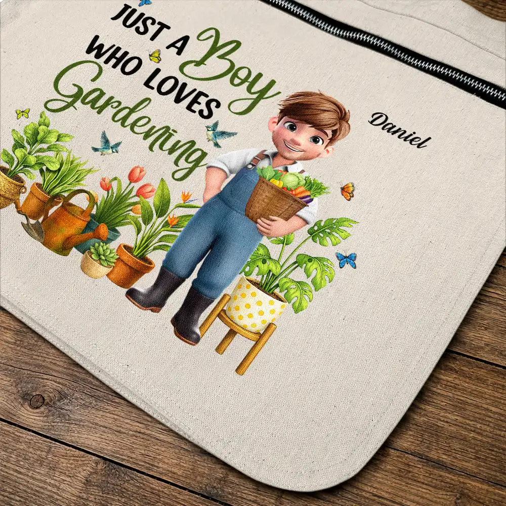 Just A Girl Who Loves Gardening - Personalized Gardening Apron - Image 4