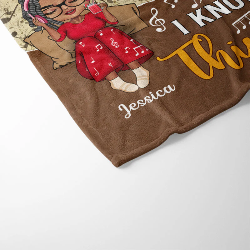 Just A Girl Who Loves Music - Gift For Yourself - Personalized Custom Fleece Blanket - Image 3