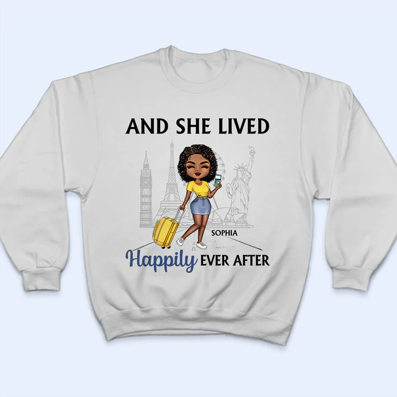Just A Girl Who Loves Traveling - Gift For Travel Lovers - Personalized Custom Hoodie - Image 5