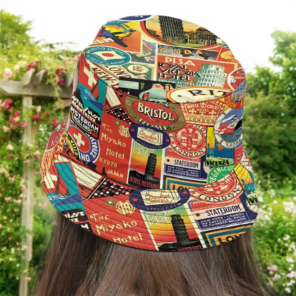 Just A Girl Who Loves Traveling - Personalized Bucket Hat - Image 4