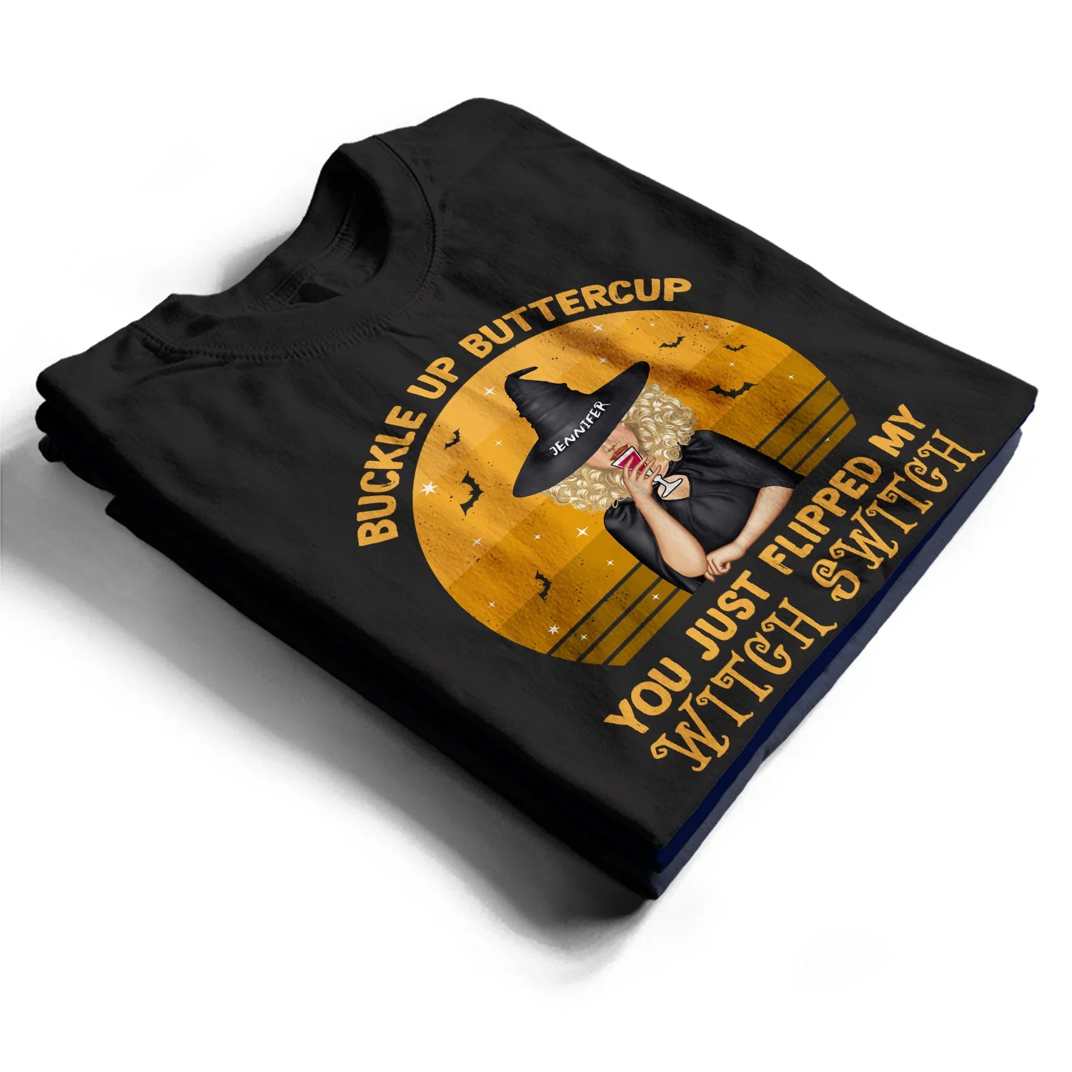 Just Flipped My Witch Switch - Gift For Yourself, Gift For Women - Personalized T Shirt - Image 2