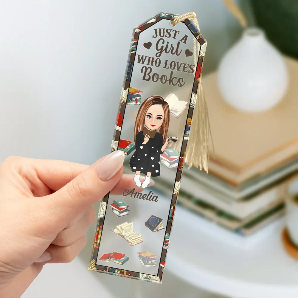 Just One More Chapter In My Reading Era - Personalized Acrylic Bookmark - Image 3
