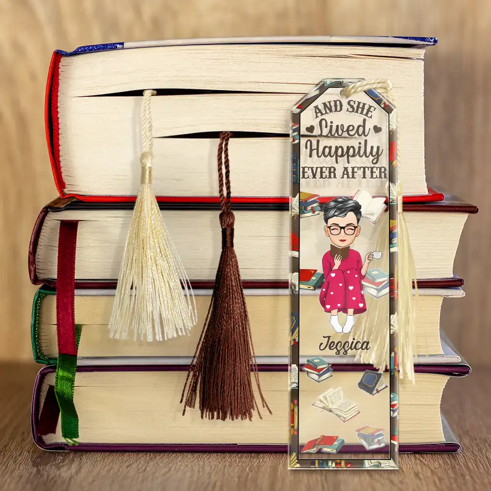 Just One More Chapter In My Reading Era - Personalized Acrylic Bookmark - Image 4