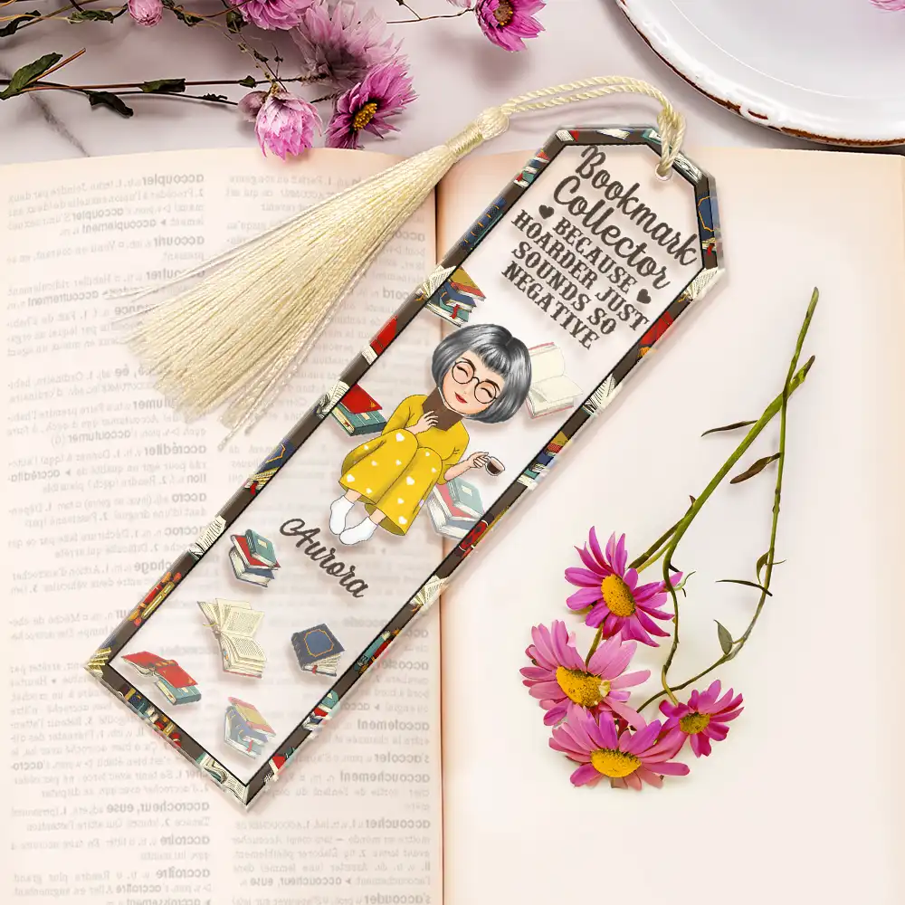 Just One More Chapter In My Reading Era - Personalized Acrylic Bookmark - Image 6