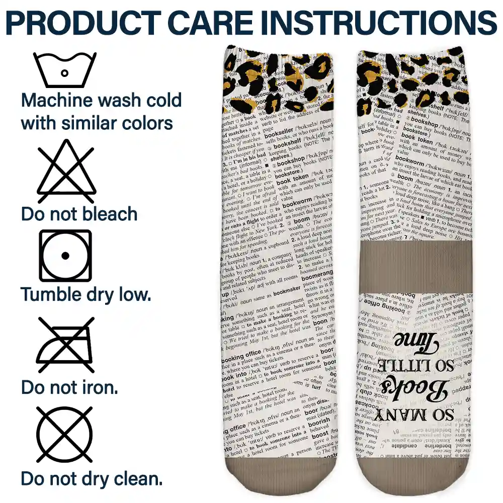 Just One More Chapter - Personalized Socks - Image 6