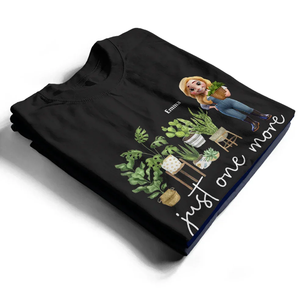 Just One More Plants - Personalized T Shirt - Image 2