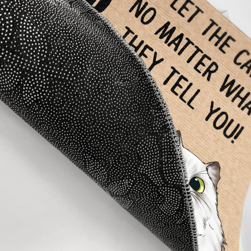 Keep Door Closed - Gift For Cat Lover - Personalized Custom Doormat - Image 3