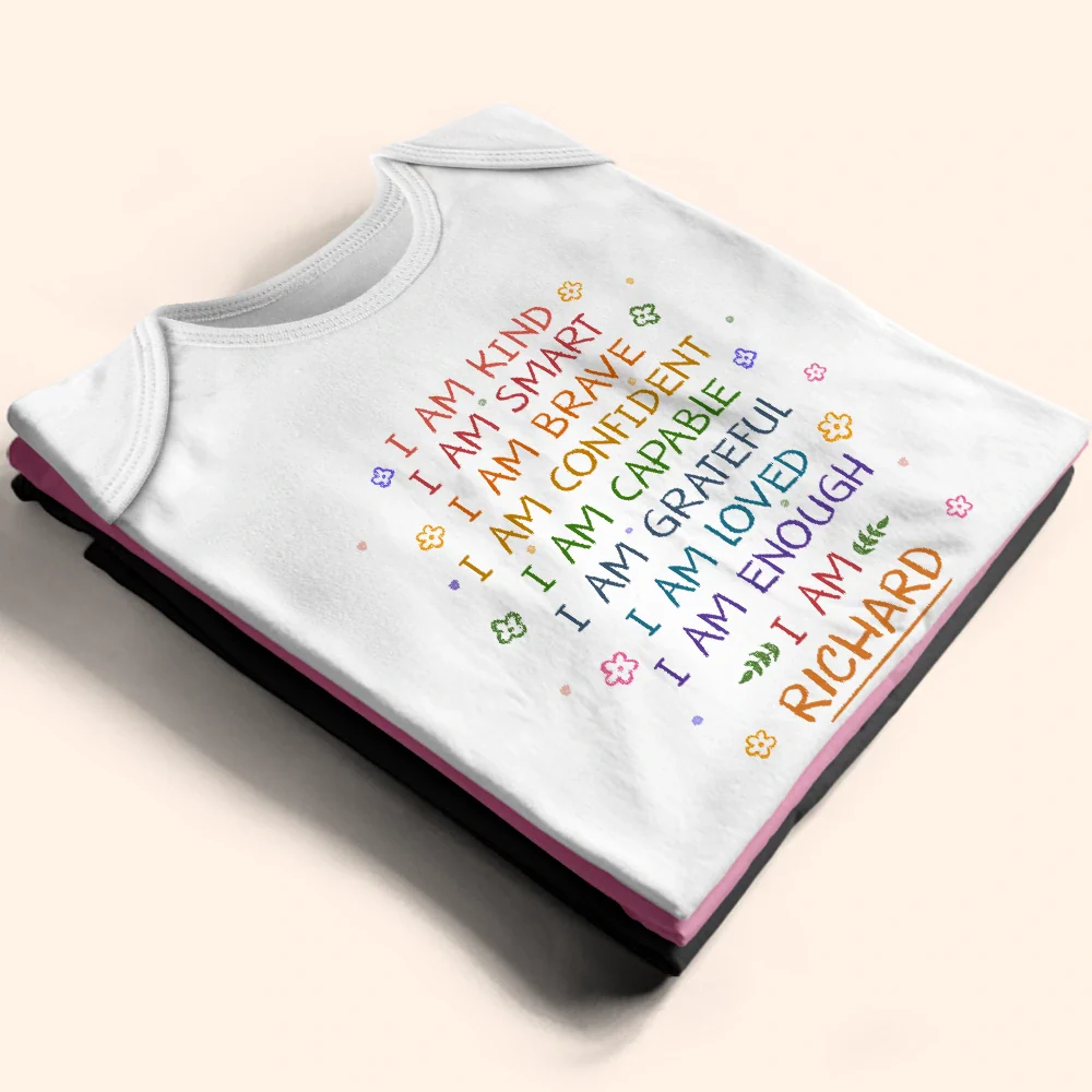 Kid Baby I Am Kind I Am Smart - Personalized Baby Onesie - Image 3