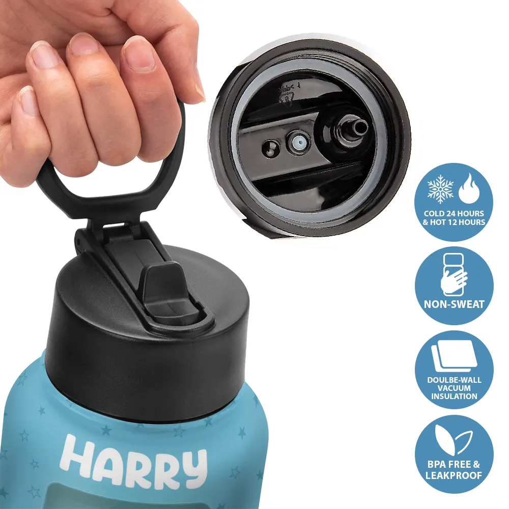 Kid's Name Back To School - Personalized Kids Water Bottle - Image 4