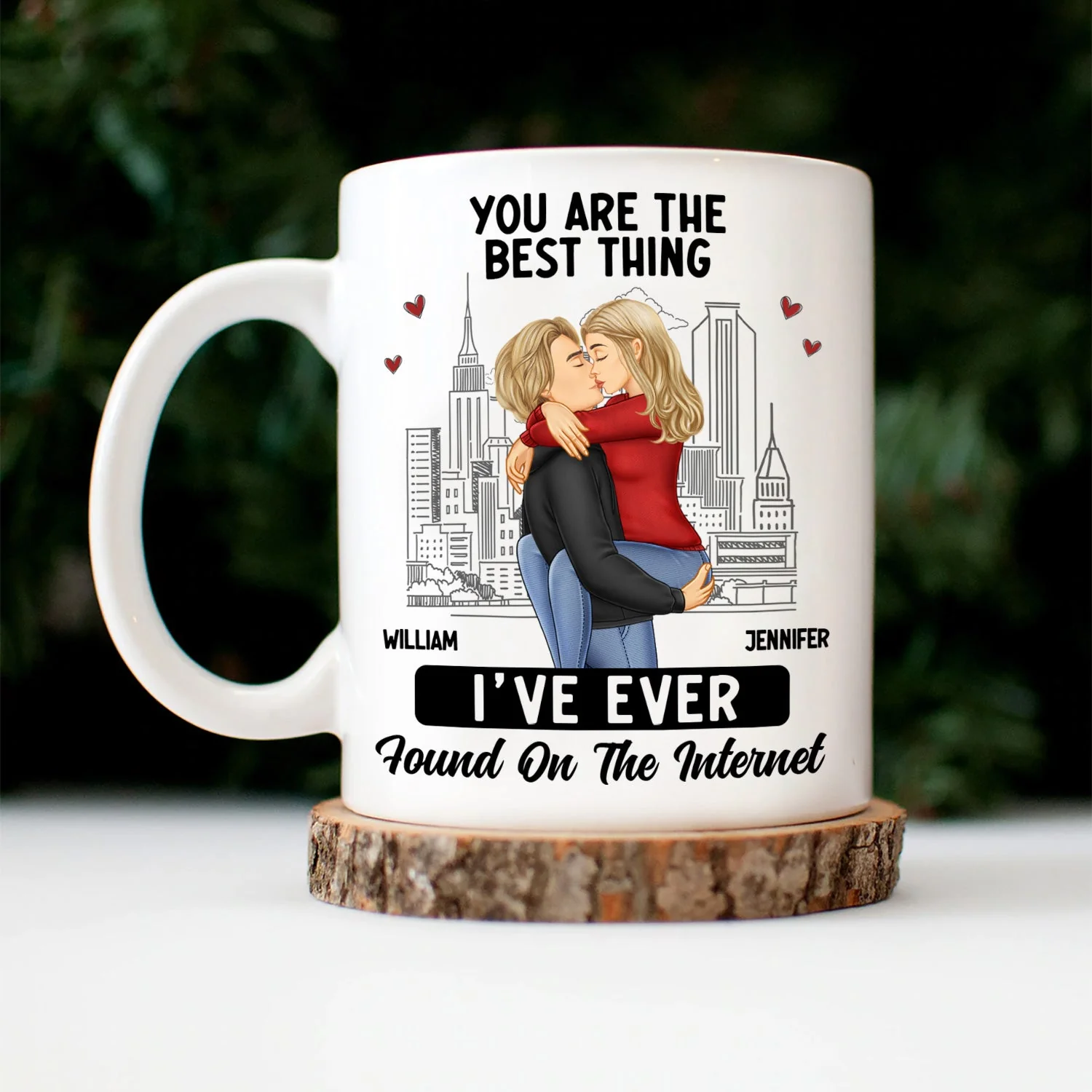 Kissing Couple Best Thing Found On The Internet - Gift For Couples - Personalized Mug - Image 5