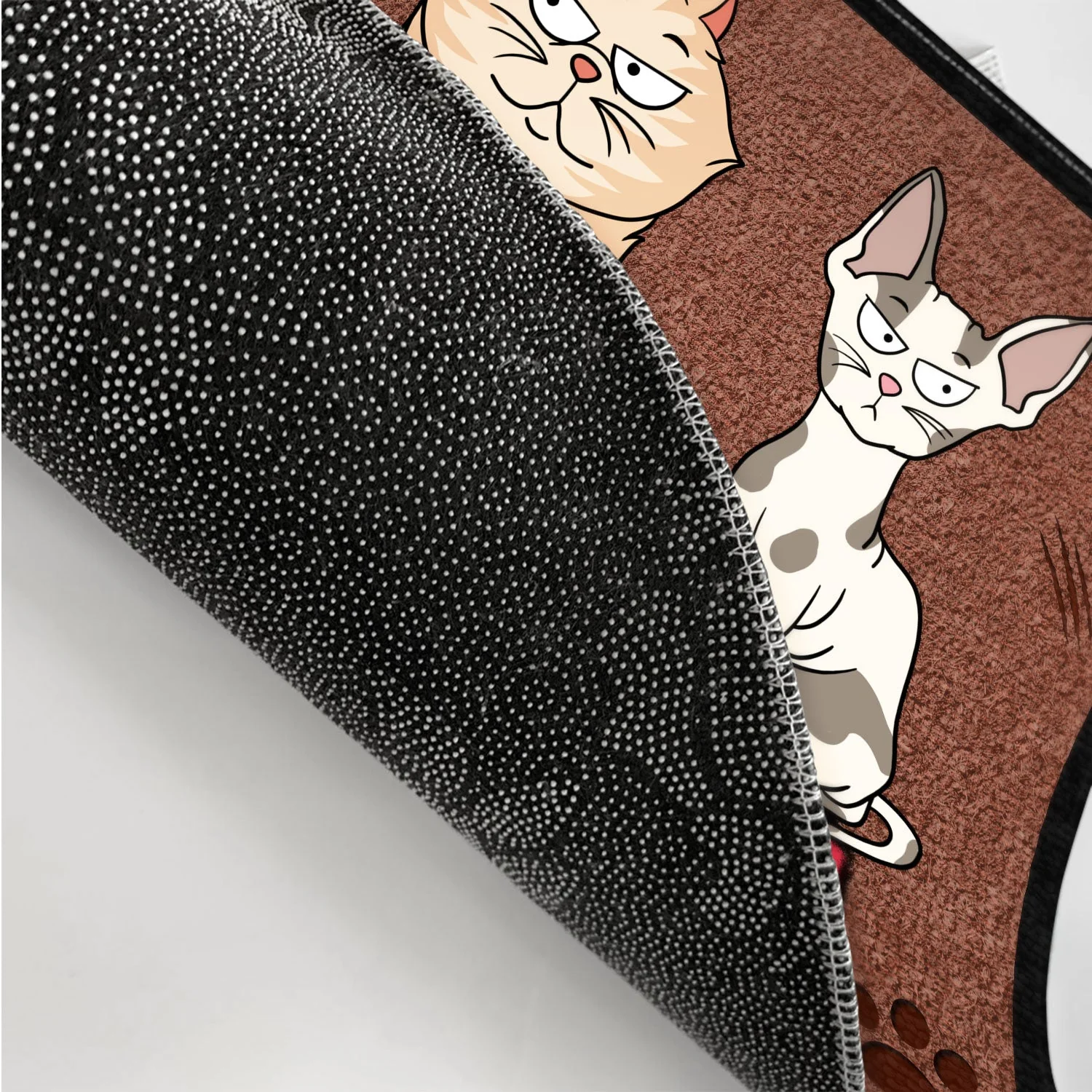 Leave Funny Cats - Home Decor Gift For Cat Lovers - Personalized Doormat - Image 3