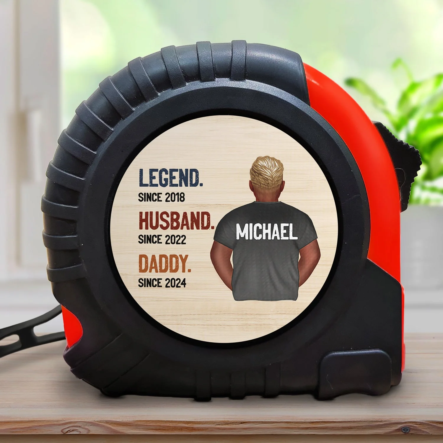 Legend Husband Daddy Grandpa - Birthday, Loving Gift For Dad, Father, Grandfather - Personalized Tape Measure - Image 2