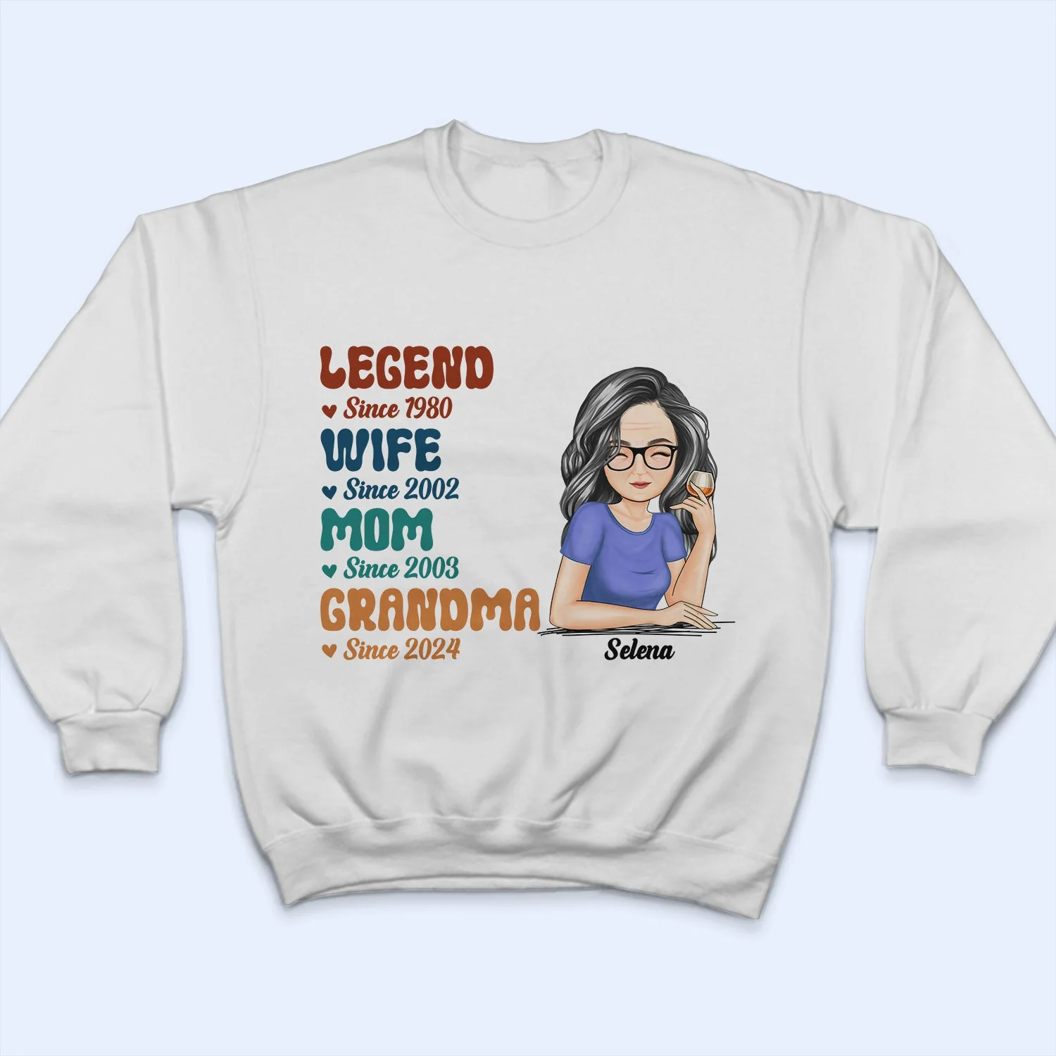Legend Wife Mom - Gift For Mother - Personalized T Shirt - Image 5