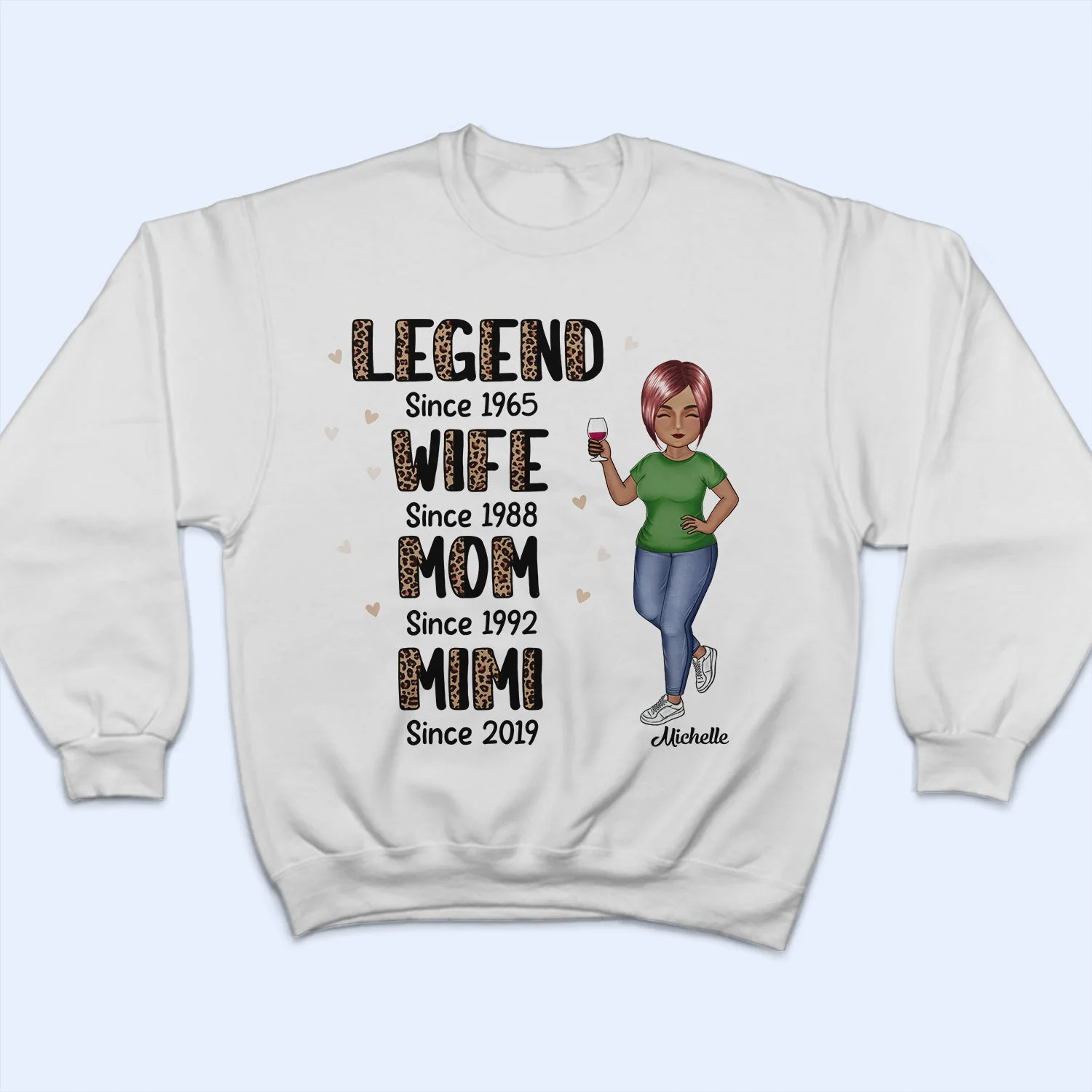 Legend Wife Mom Grandma - Gift For Mother And Grandmother - Personalized Custom T Shirt - Image 5